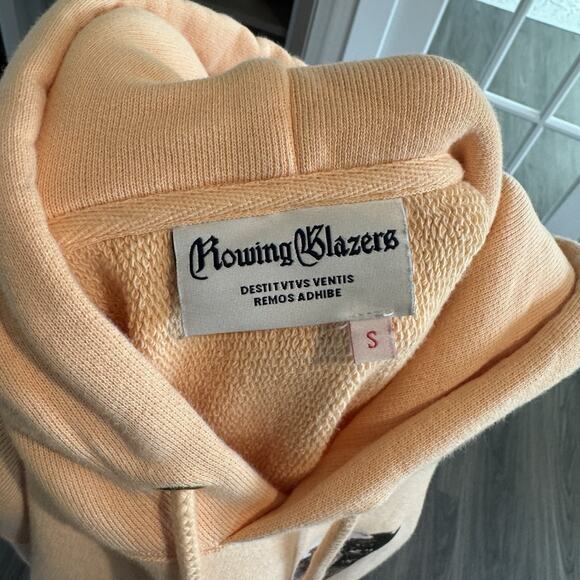 Rowing Blazers x Slim Aarons Capsule Print Peach Cotton Hoodie Sweatshirt Small - Picture 5 of 6